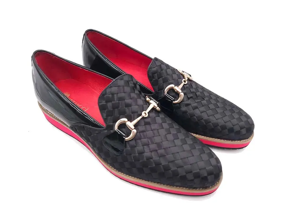 Satin Weave Leather Bit Loafer sold by Alberto Nardoni product image thumbnail 5