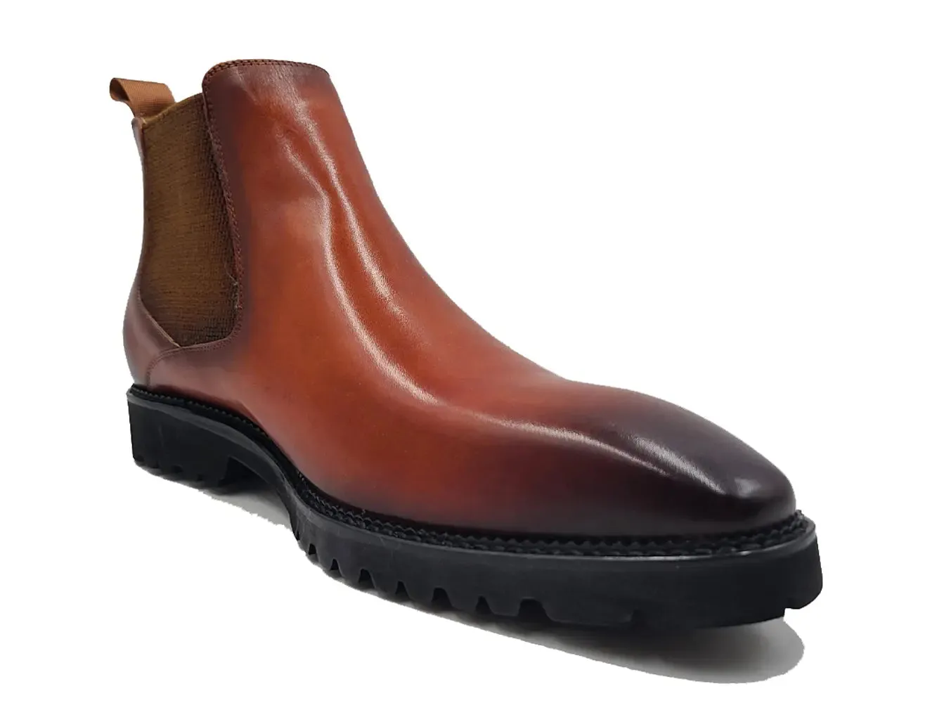 Carrucci Patina Chelsea Boot Lug Sole sold by Alberto Nardoni product image thumbnail 3