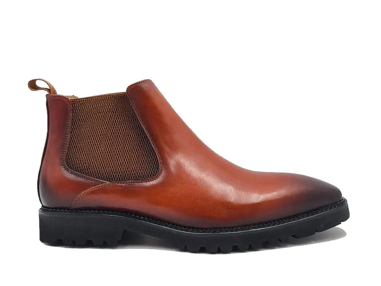 Carrucci Patina Chelsea Boot Lug Sole sold by Alberto Nardoni product image thumbnail 2