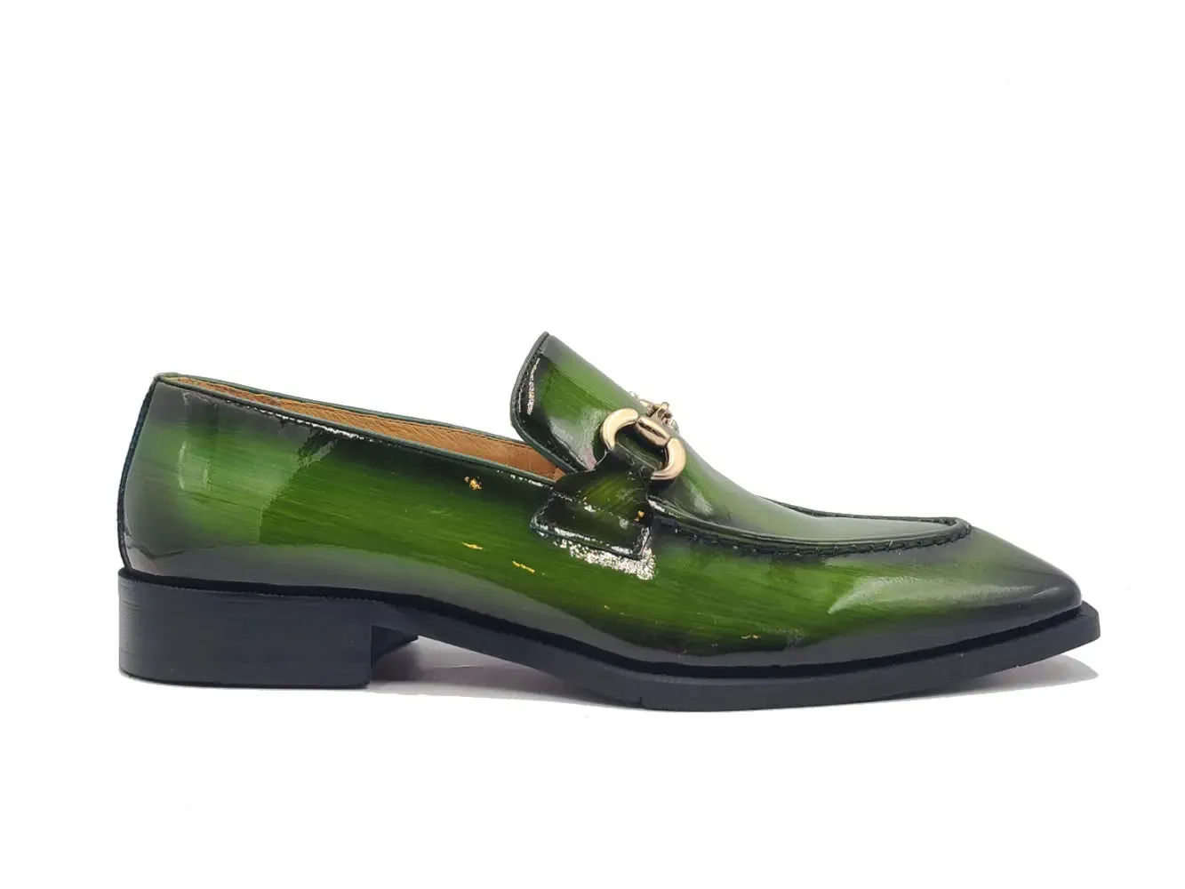 Patent Leather Buckle Loafer sold by Alberto Nardoni
