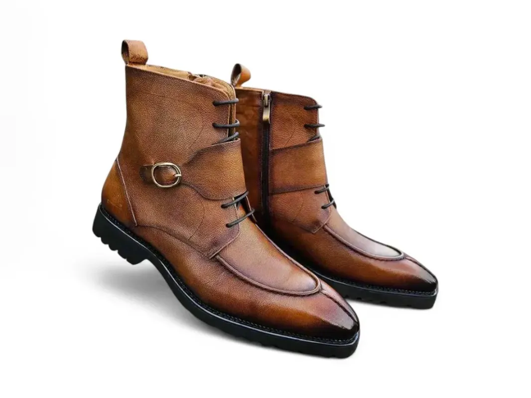 Rugged Split Toe Lace-up Boot sold by Alberto Nardoni