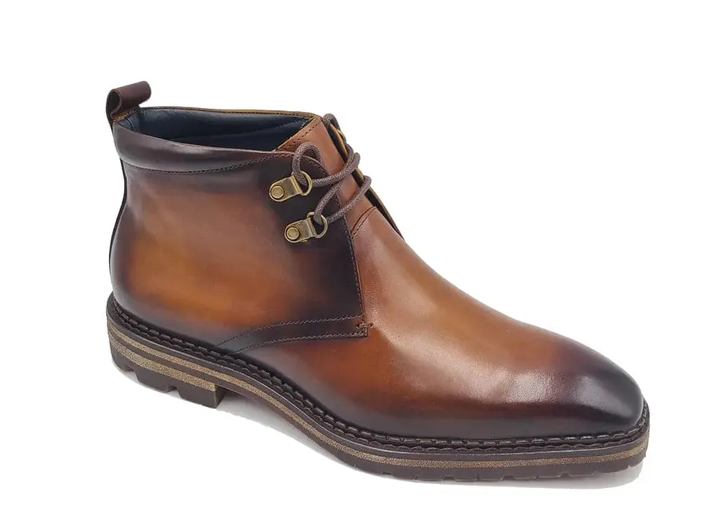 Calfskin Chukka Boot with Lug Sole sold by Alberto Nardoni product image thumbnail 3