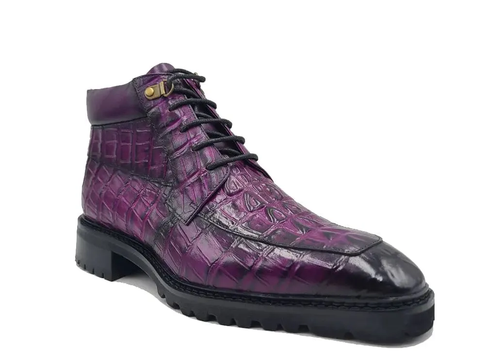 Men's Lace-up Boots Alligator Embossed sold by Alberto Nardoni product image thumbnail 2