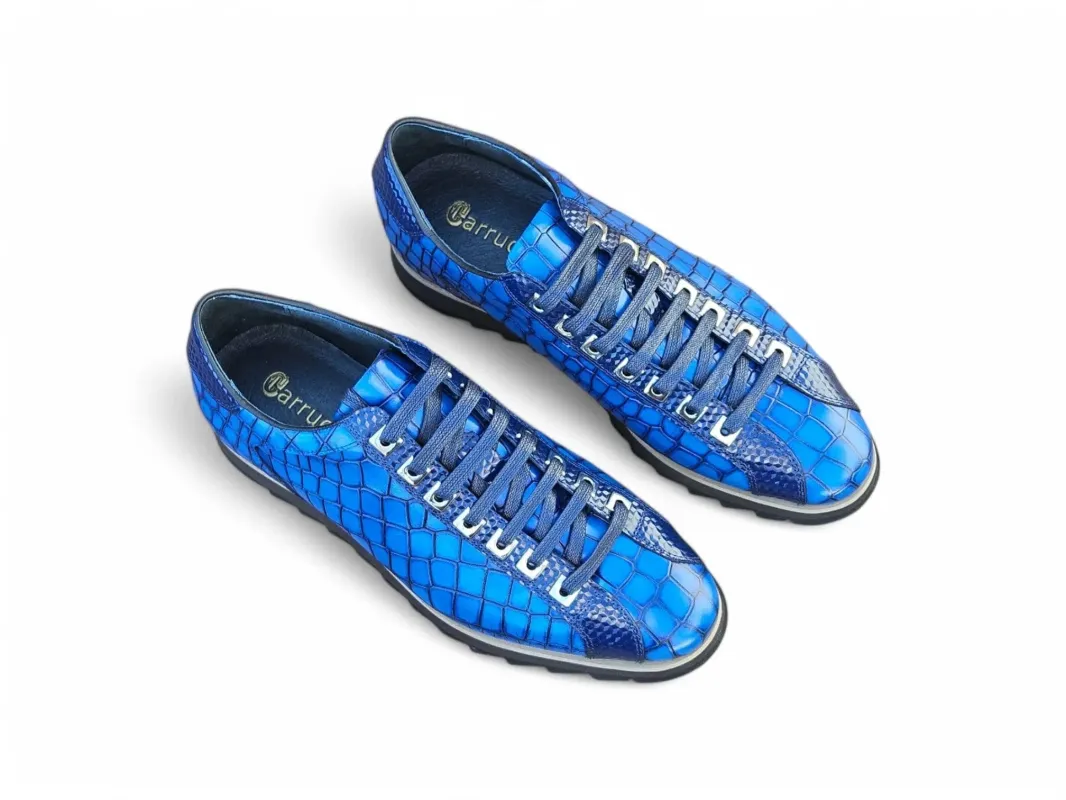 Crocodile Embossed Leather Sneaker sold by Alberto Nardoni