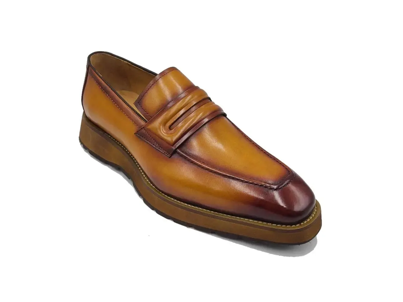 Leather Penny Loafer in Chunky Sole sold by Alberto Nardoni product image thumbnail 5