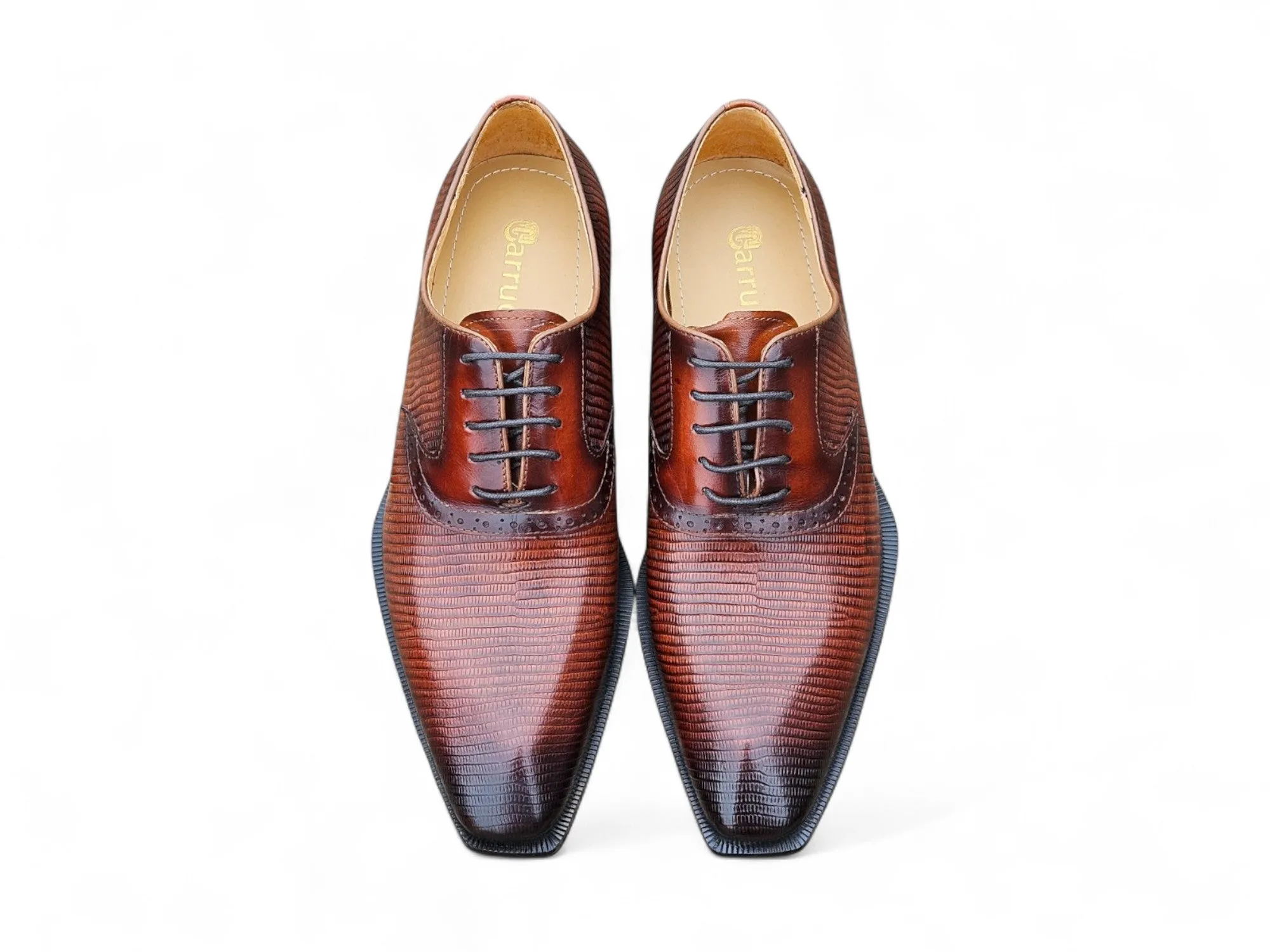 Milano Lizard Embossed Oxford Dress Shoes sold by Alberto Nardoni product image thumbnail 2