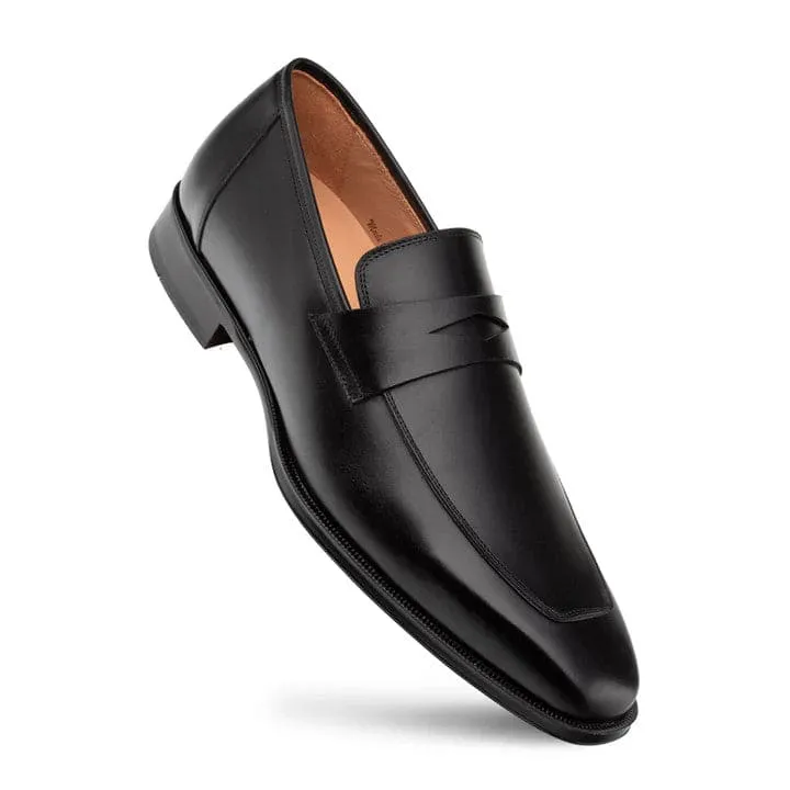 Avenue Rubber Sole Penny Loafer Black By Mezlan Made In Spain Brand sold by Alberto Nardoni