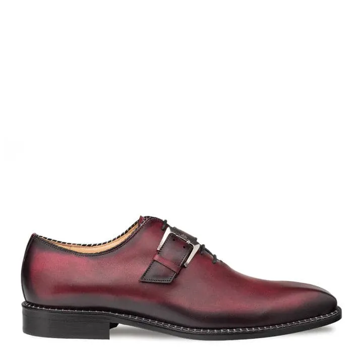 Machado Oxford Monk Strap Burgundy By Mezlan Made In Spain Brand sold by Alberto Nardoni product image thumbnail 5