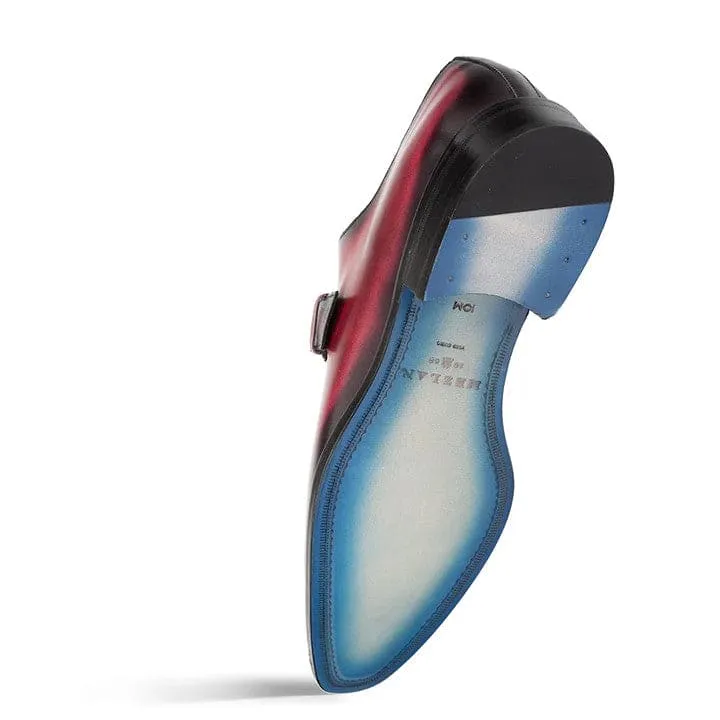 Machado Oxford Monk Strap Burgundy By Mezlan Made In Spain Brand sold by Alberto Nardoni product image thumbnail 3