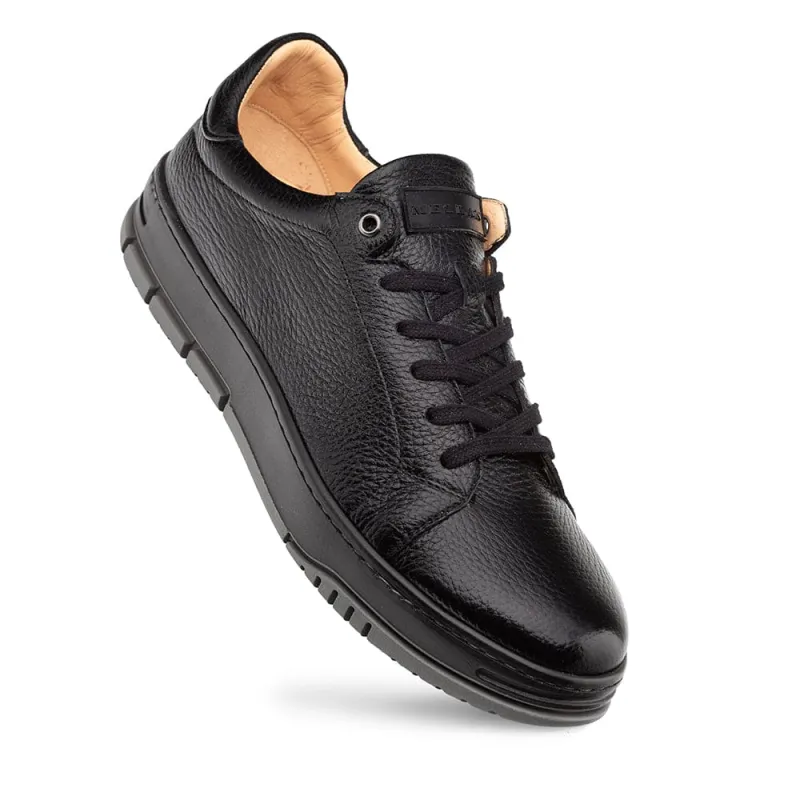 Grazia Deerskin Street Sneakers  Black By Mezlan Made In Spain Brand made by Alberto Nardoni