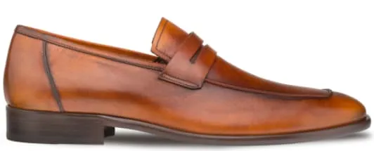 Calfskin Penny Loafer Cognac By Mezlan Made In Spain Brand sold by Alberto Nardoni product image thumbnail 2