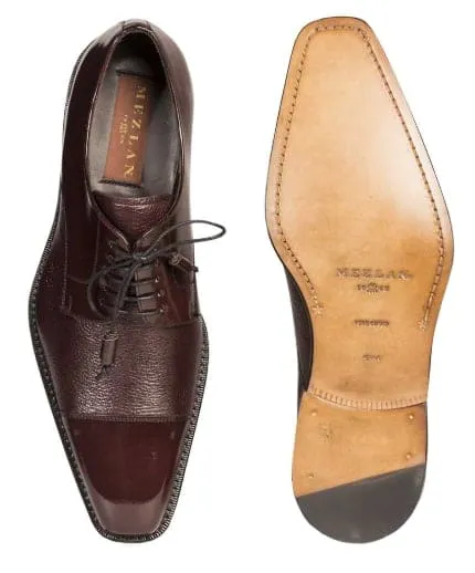 Soka Calfskin/Deerskin Burgundy By Mezlan Made In Spain Brand sold by Alberto Nardoni product image thumbnail 2