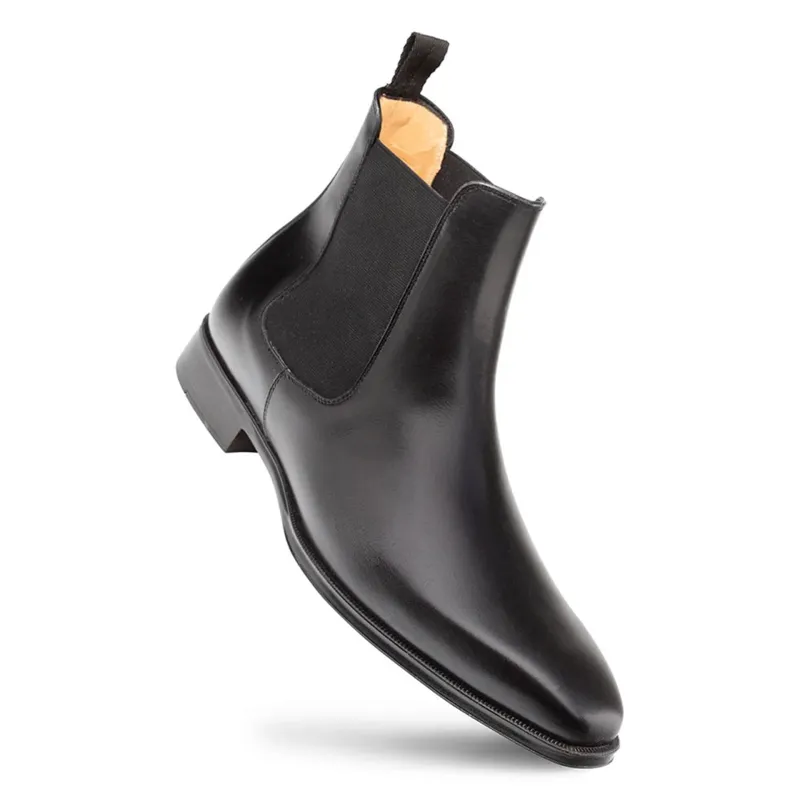 Cervantes Black Chelsea Boots By Mezlan Made In Spain Brand made by Alberto Nardoni