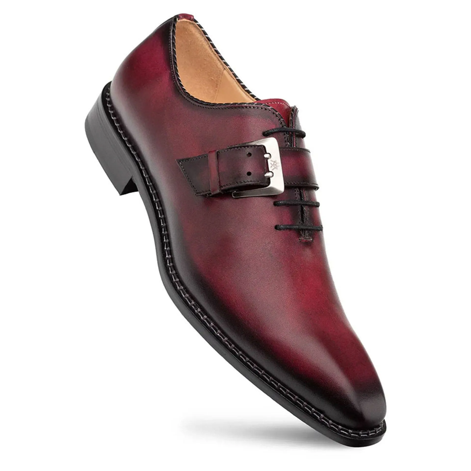 Machado Calfskin Leather Monk-Strap Shoes By Mezlan Made In Spain Brand sold by Alberto Nardoni