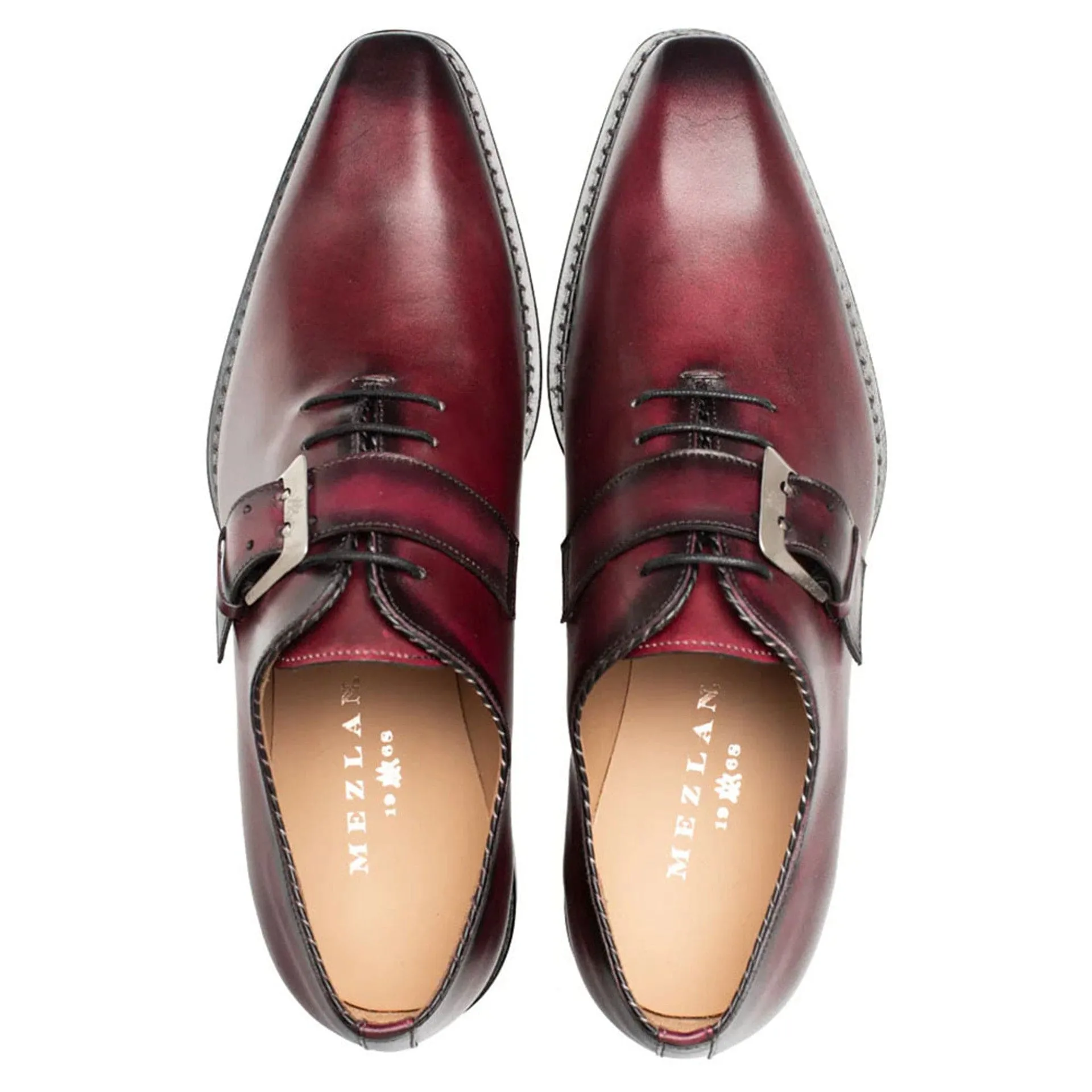 Machado Calfskin Leather Monk-Strap Shoes By Mezlan Made In Spain Brand sold by Alberto Nardoni product image thumbnail 3