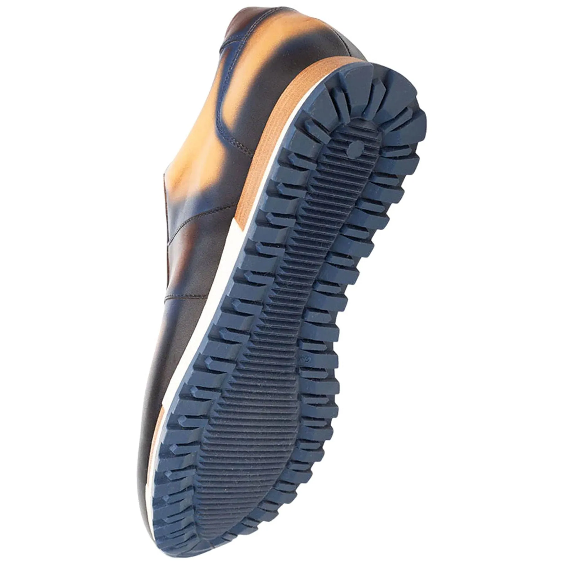 Men's Latini Blue Multi-Tone Genuine Calfskin Sneakers By Mezlan Made In Spain Brand sold by Alberto Nardoni product image thumbnail 5