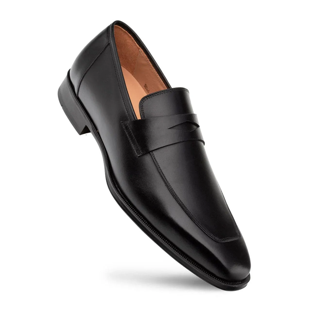 Avenue Rubber Sole Penny Black Men’s Loafer Shoes By Mezlan Made In Spain Brand sold by Alberto Nardoni