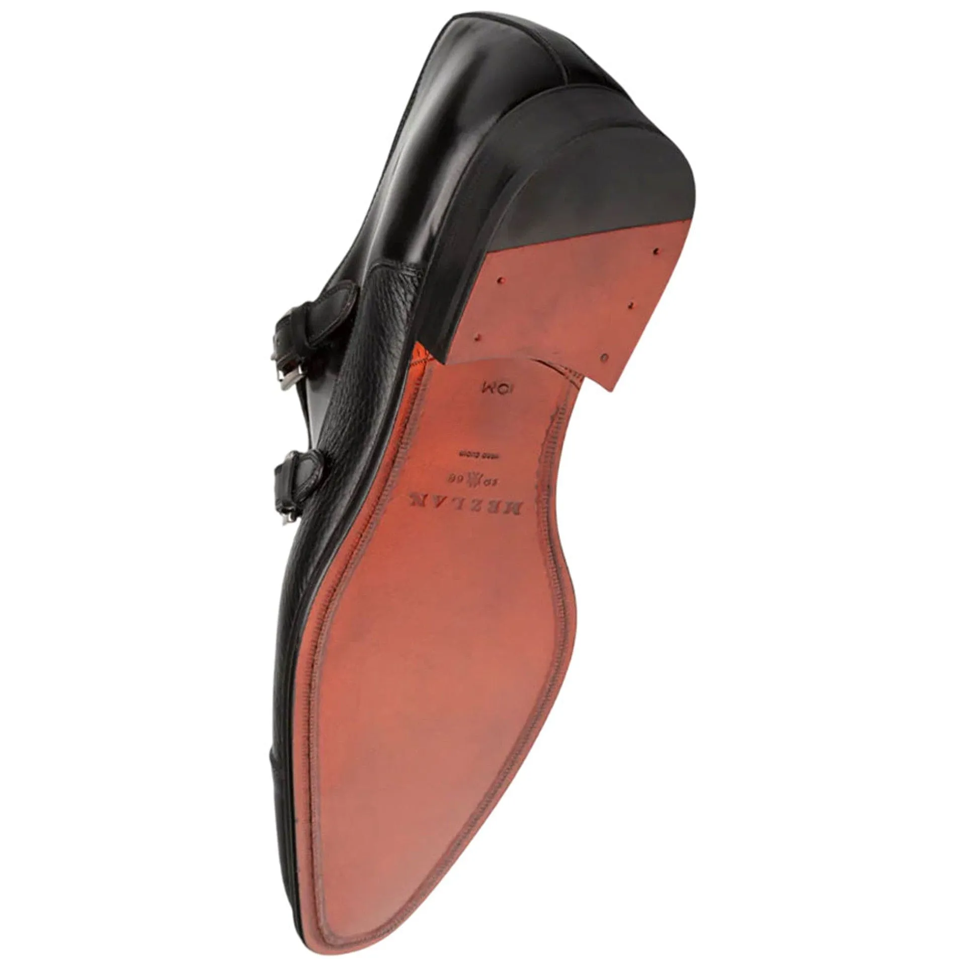 Men's Cantera Genuine Leather Double Monk Strap Black Shoes By Mezlan Made In Spain Brand sold by Alberto Nardoni product image thumbnail 5