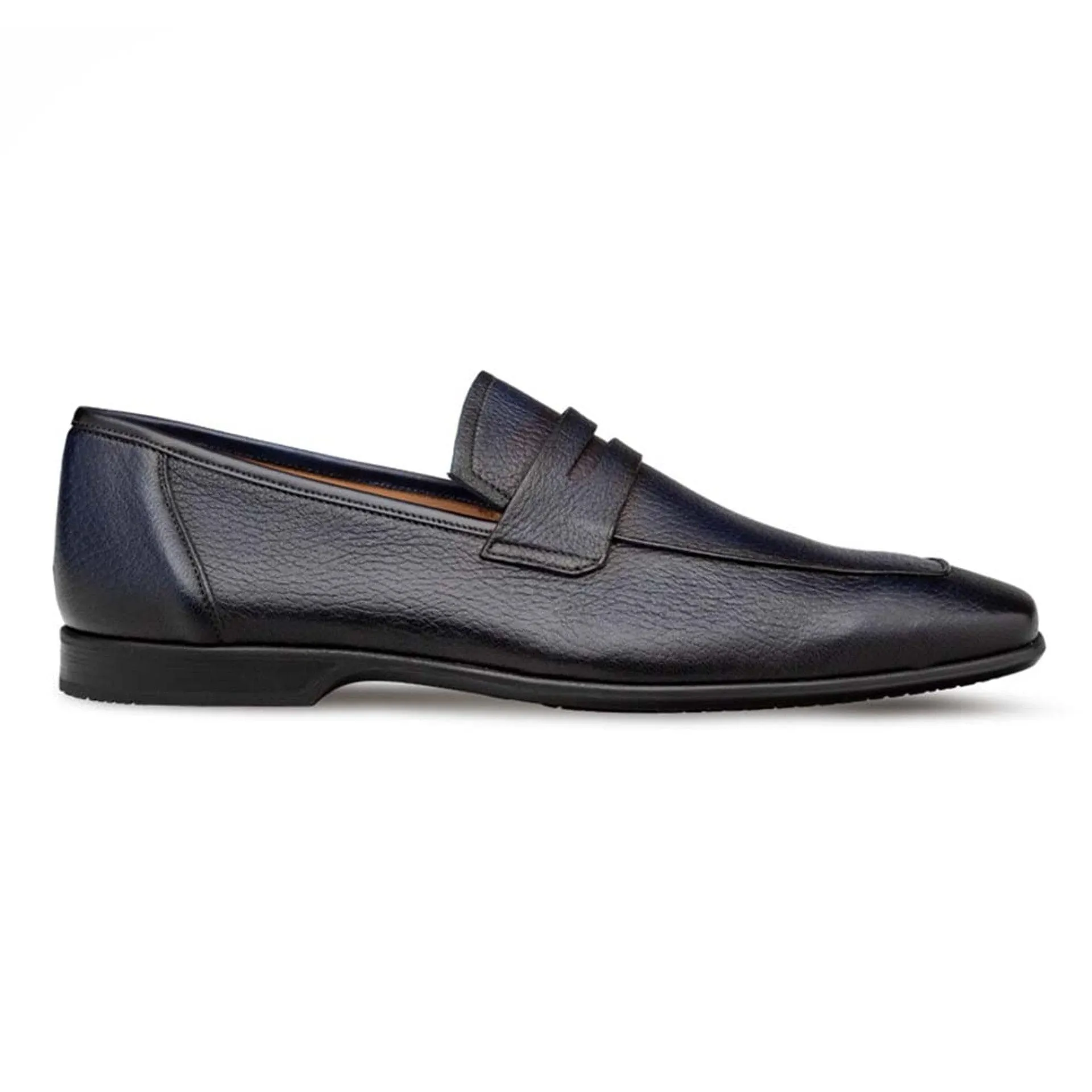 Men's Deerskin Blue Penny Loafer By Mezlan Made In Spain Brand sold by Alberto Nardoni product image thumbnail 2