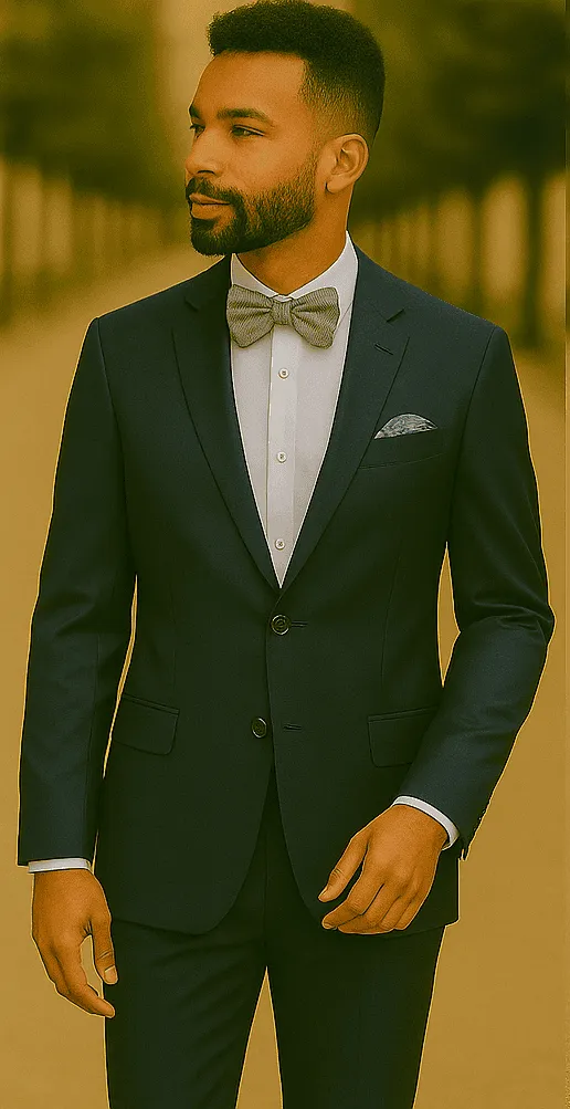 Men’s Slim Fit 100% Wool Suit by Rossiman Rossi – Peak Lapel Jacket & Plum Tapered Pants sold by Alberto Nardoni product image thumbnail 4