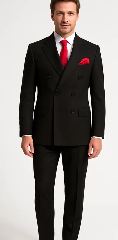 Rossiman Menâ€™s Formal Black Slim Fit Suit â€“ 3-Piece with Stylish Vest & Trousers sold by Alberto Nardoni