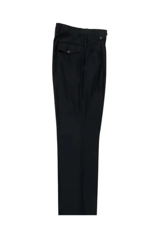 Black Wide Leg Wool Dress Pant 2586/2576 by Tiglio Luxe TIG1001 sold by Alberto Nardoni