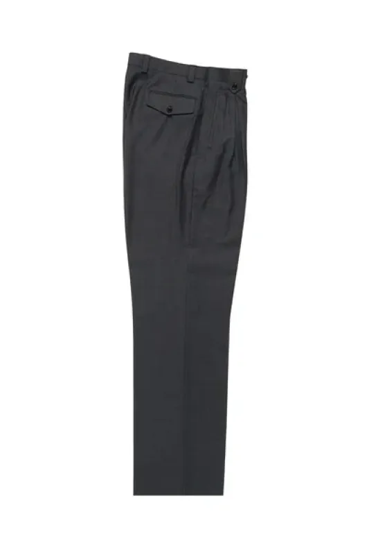 Gray Wide Leg Wool Dress Pant 2586/2576 by Tiglio Luxe TIG1008 sold by Alberto Nardoni