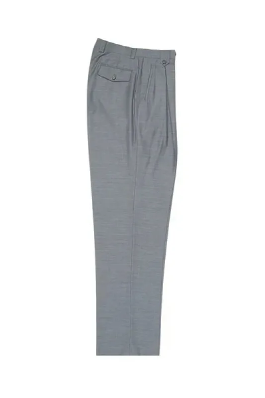 Light Gray Wide Leg Wool Dress Pant 2586/2576 by Tiglio Luxe E09063/26 sold by Alberto Nardoni