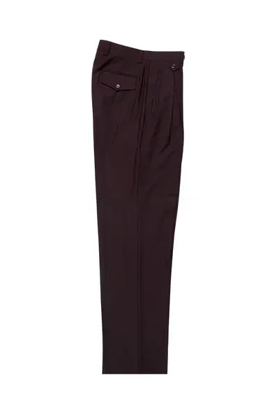 Burgundy Wide Leg Wool Dress Pant 2586/2576 by Tiglio Luxe sold by Alberto Nardoni