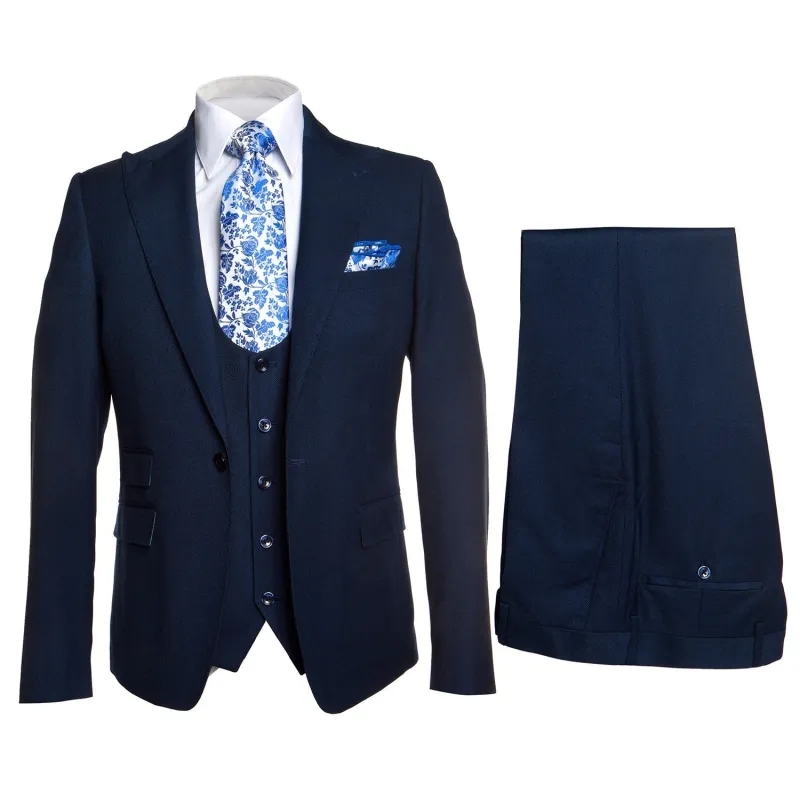 ROSSI MAN SLIM FIT 3 PIECE SUIT SYDNEY II RM1102 made by Alberto Nardoni