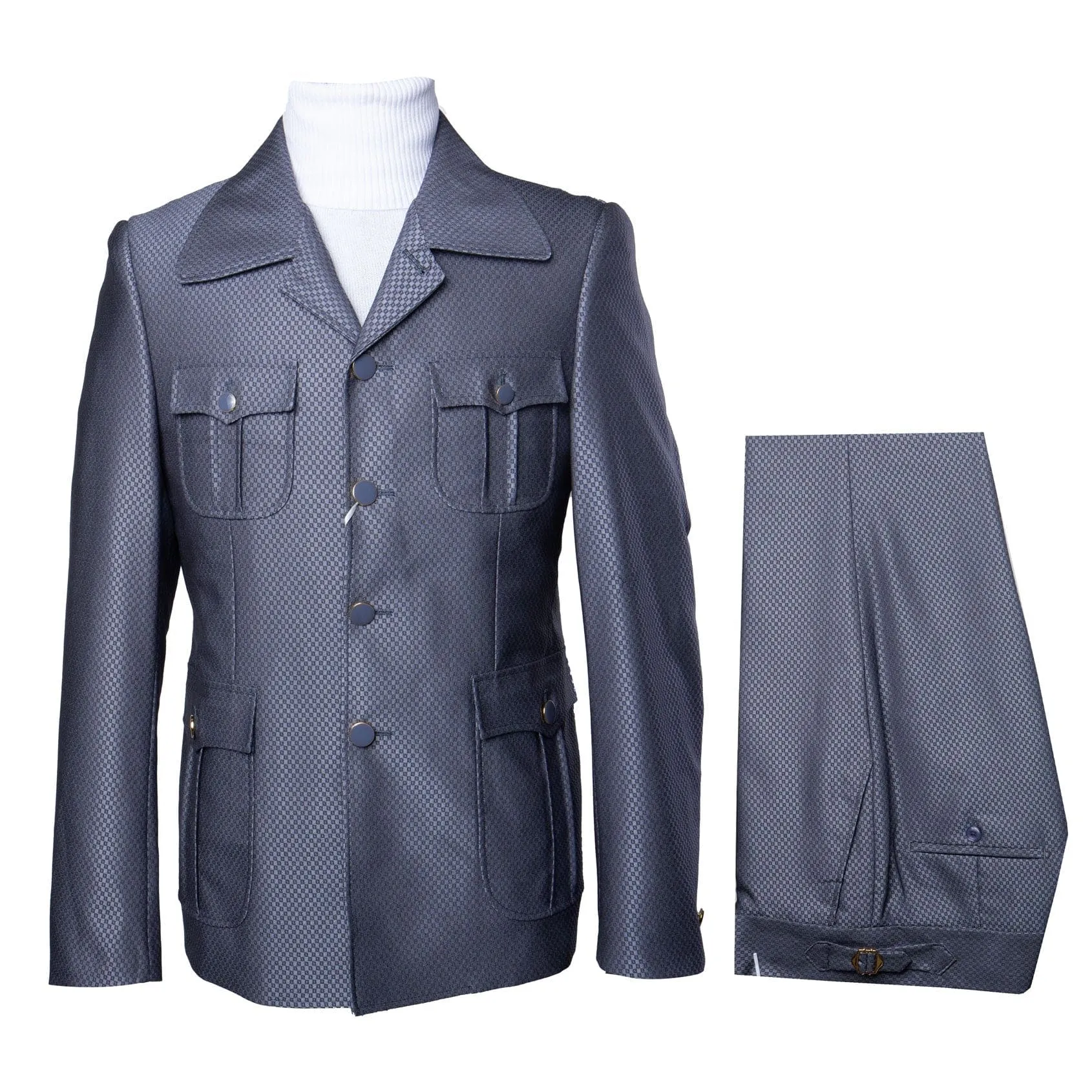 Rossi Man DUKE RM1767 – Slim Fit Steel Grey 3-Piece Suit for Men | Elegant Formalwear sold by Alberto Nardoni