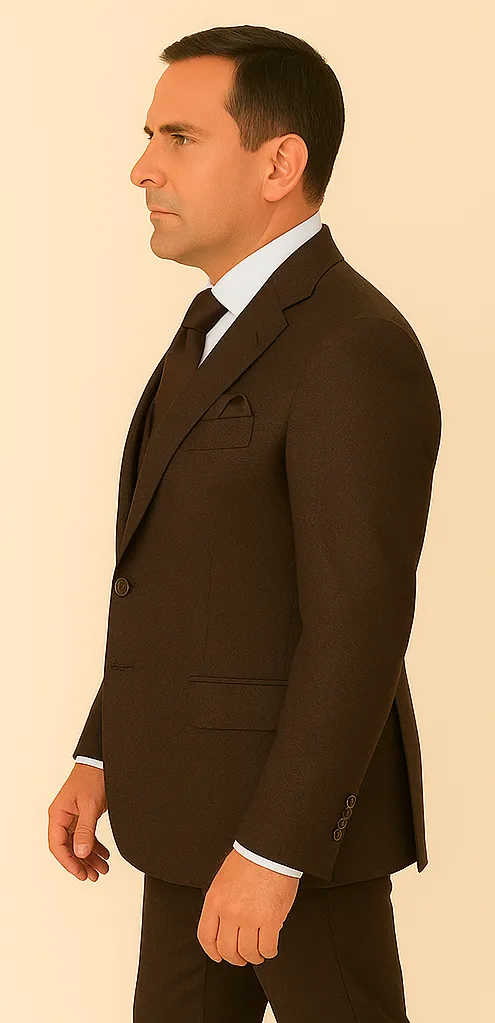 Rossi Man BOND RM1753 Slim Fit 3-Piece Suit – 1-Button Peak Lapel, Modern Formalwear for Men sold by Alberto Nardoni product image thumbnail 3