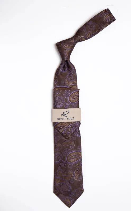 Rossi Man Tie and Pocket Round RMR461-5 made by Alberto Nardoni
