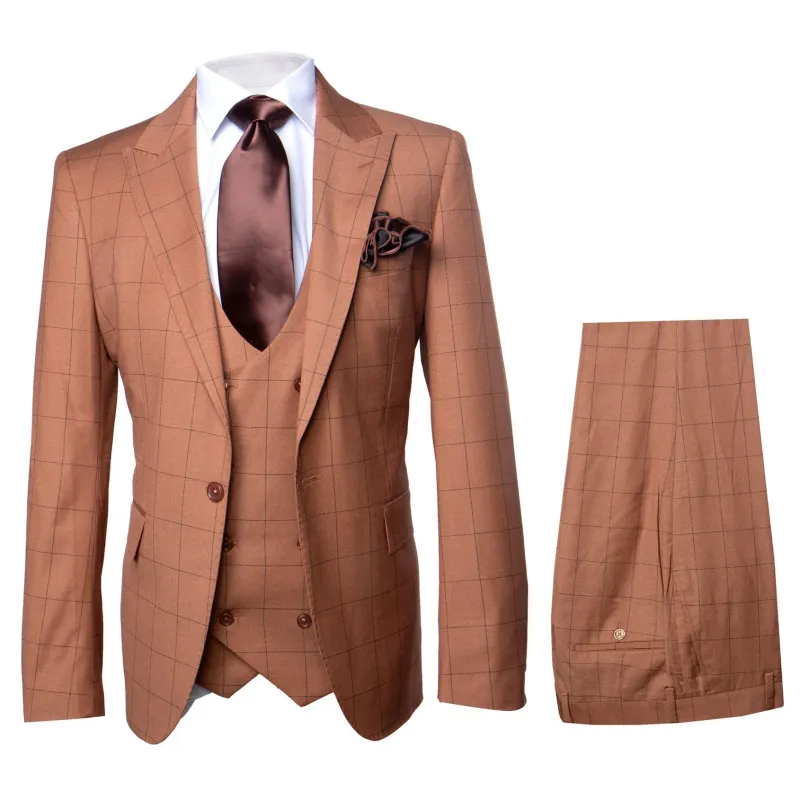 Rossi Man MAX RM1786 Slim Fit 3-Piece Suit â€“ A Modern and Elegant Suit for Men made by Alberto Nardoni