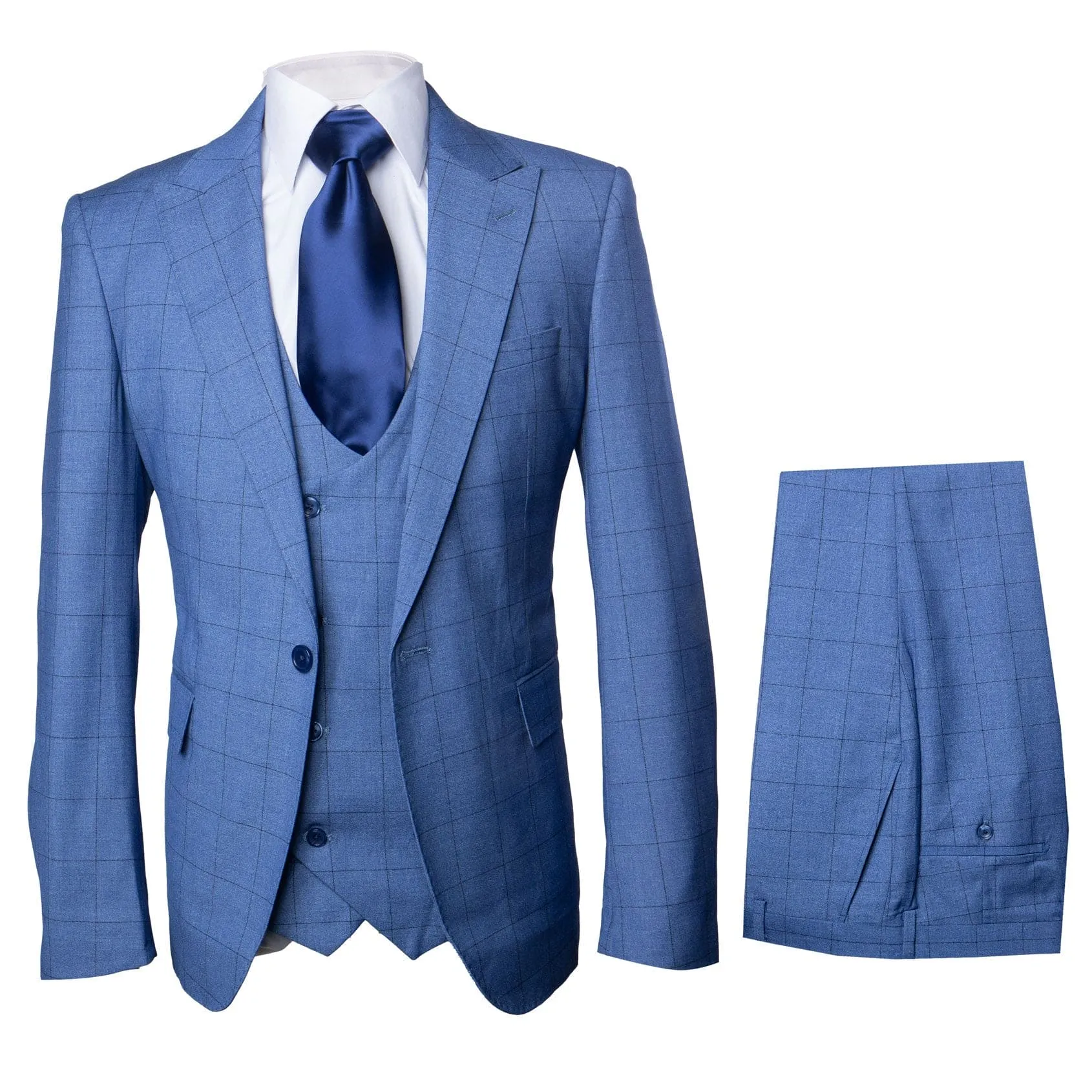 Rossi Man MAX RM1785 Slim Fit 3-Piece Suit – Stylish Formalwear for Men sold by Alberto Nardoni
