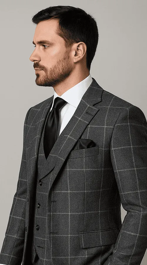 Rossi Man RM1742 - Max Collection Stylish Slim Fit Mens Suit in Brown sold by Alberto Nardoni product image thumbnail 3