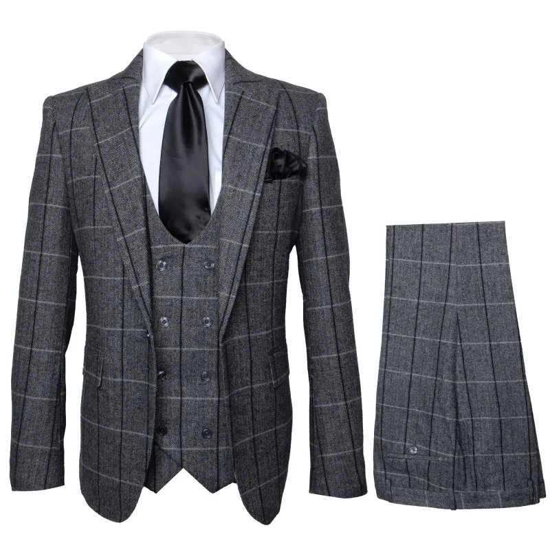 Rossi Man RM1742 - Max Collection Stylish Slim Fit Mens Suit in Brown made by Alberto Nardoni