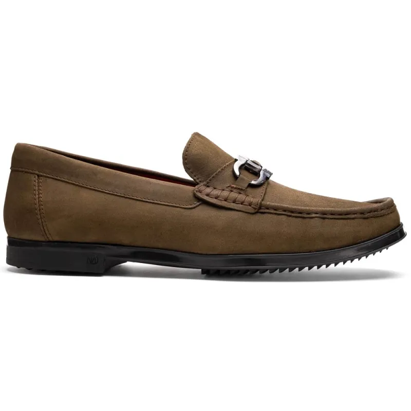 Marco Di Milano Atrani Crazy Olive Calf Bit Loafer sold by Alberto Nardoni