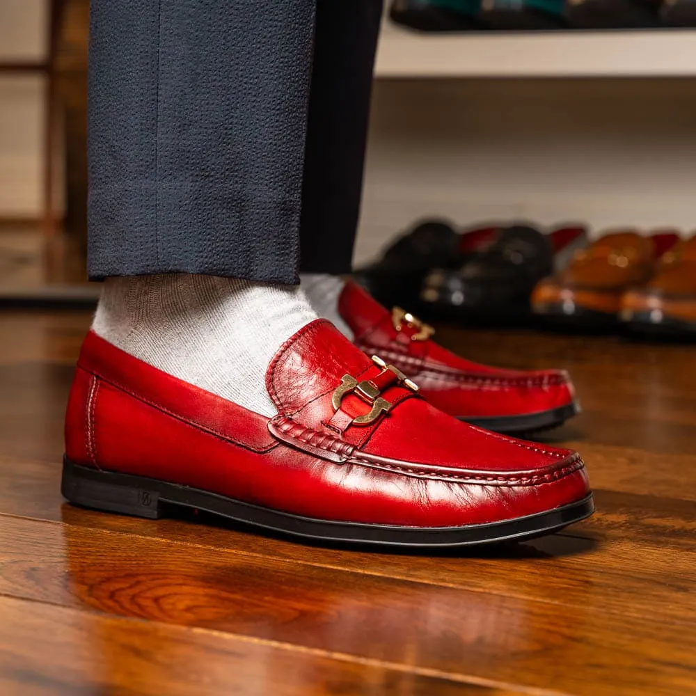 Marco Di Milano Atrani Red Calf Bit Loafer sold by Alberto Nardoni product image thumbnail 5