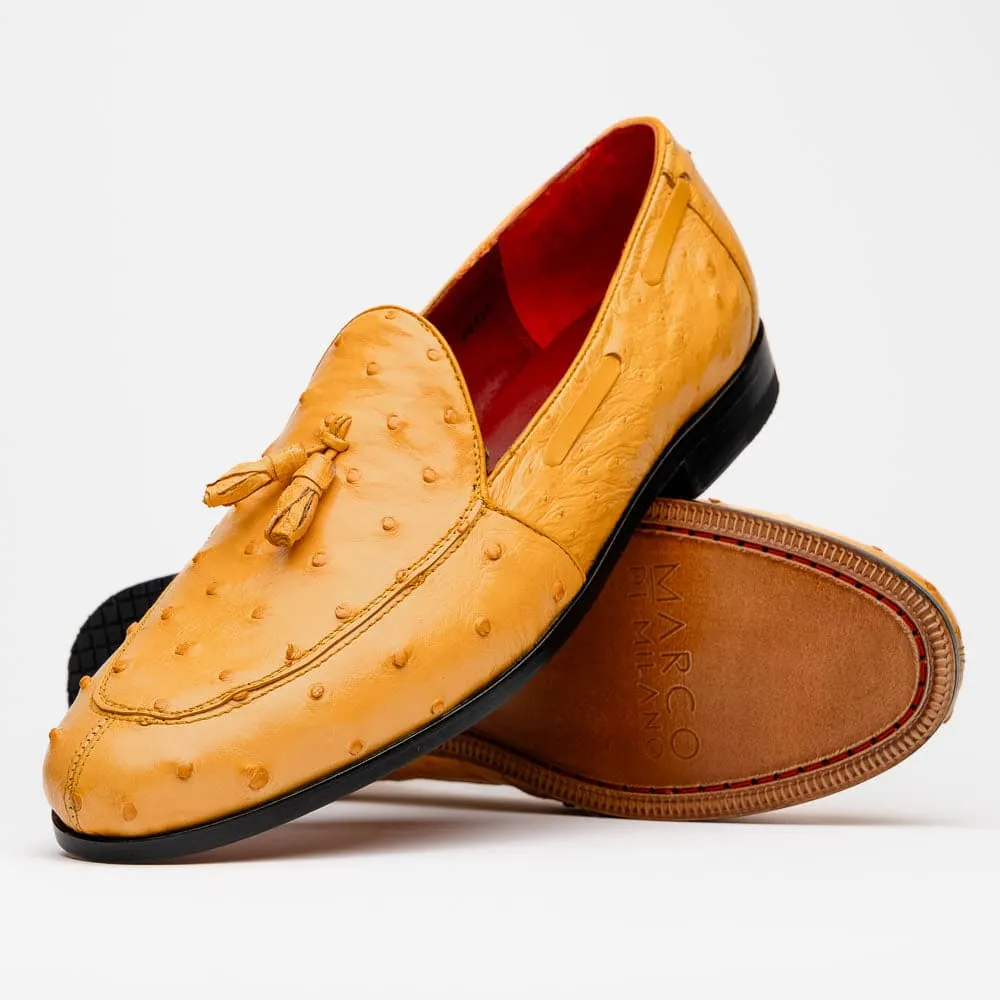 Marco Di Milano Aubiere Buttercup Ostrich Quill Tassel Loafers sold by Alberto Nardoni product image thumbnail 2