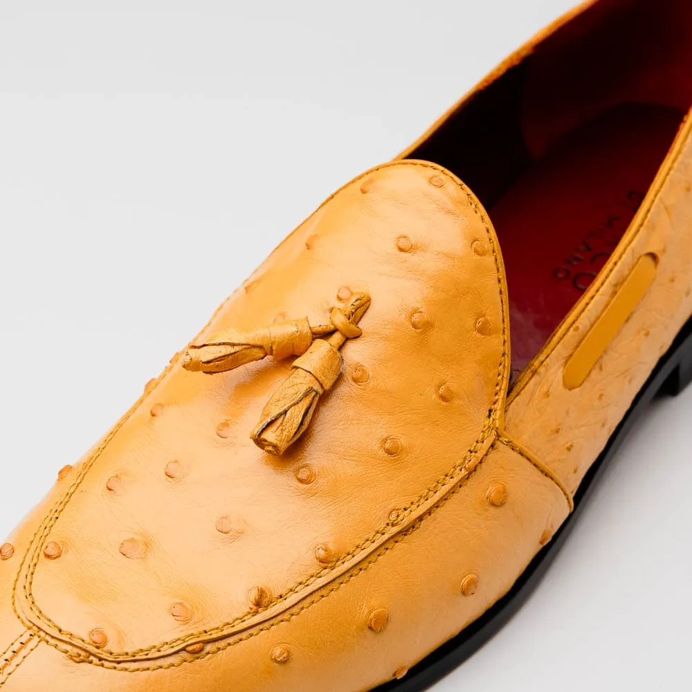 Marco Di Milano Aubiere Buttercup Ostrich Quill Tassel Loafers sold by Alberto Nardoni product image thumbnail 3