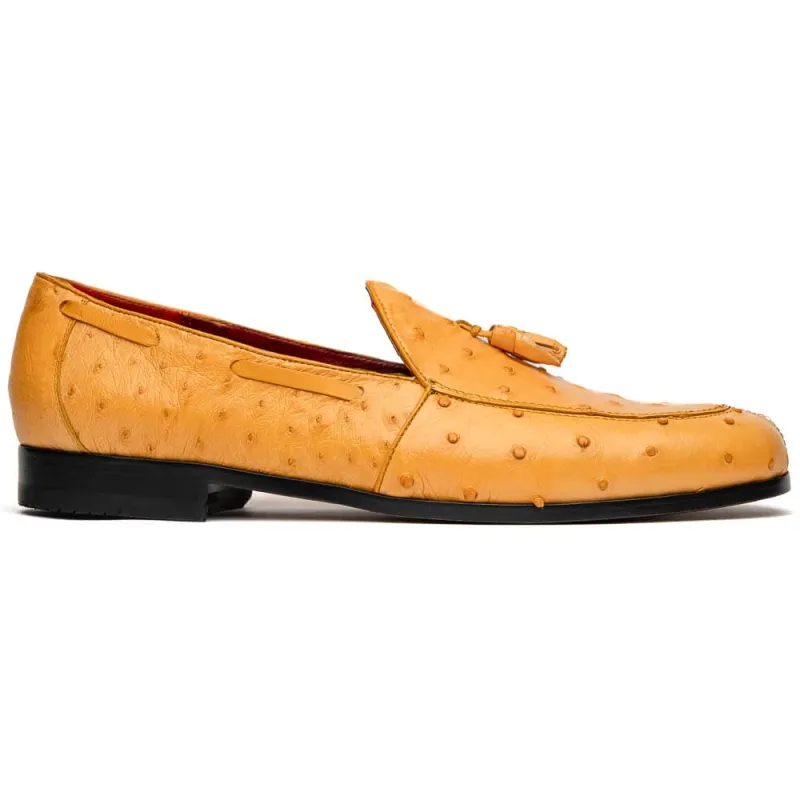 Marco Di Milano Aubiere Buttercup Ostrich Quill Tassel Loafers sold by Alberto Nardoni