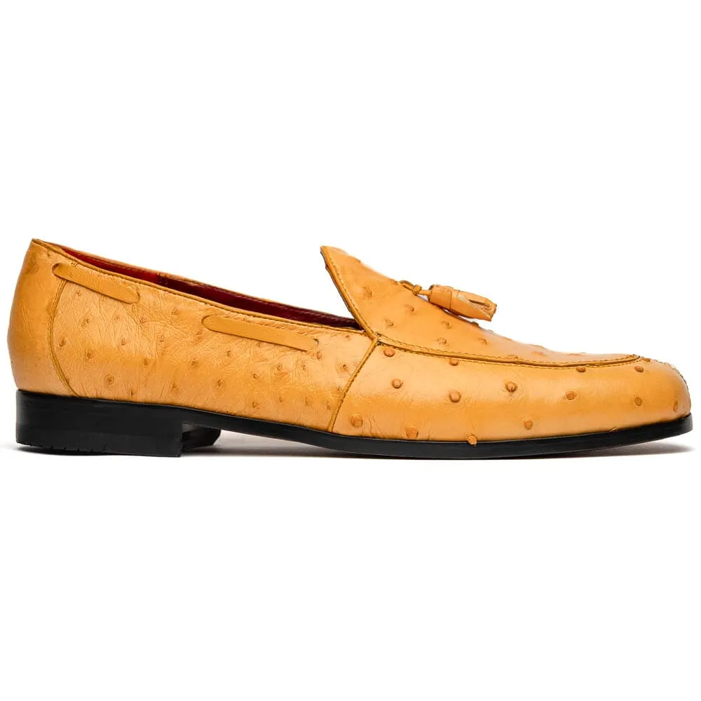 Marco Di Milano Aubiere Buttercup Ostrich Quill Tassel Loafers sold by Alberto Nardoni