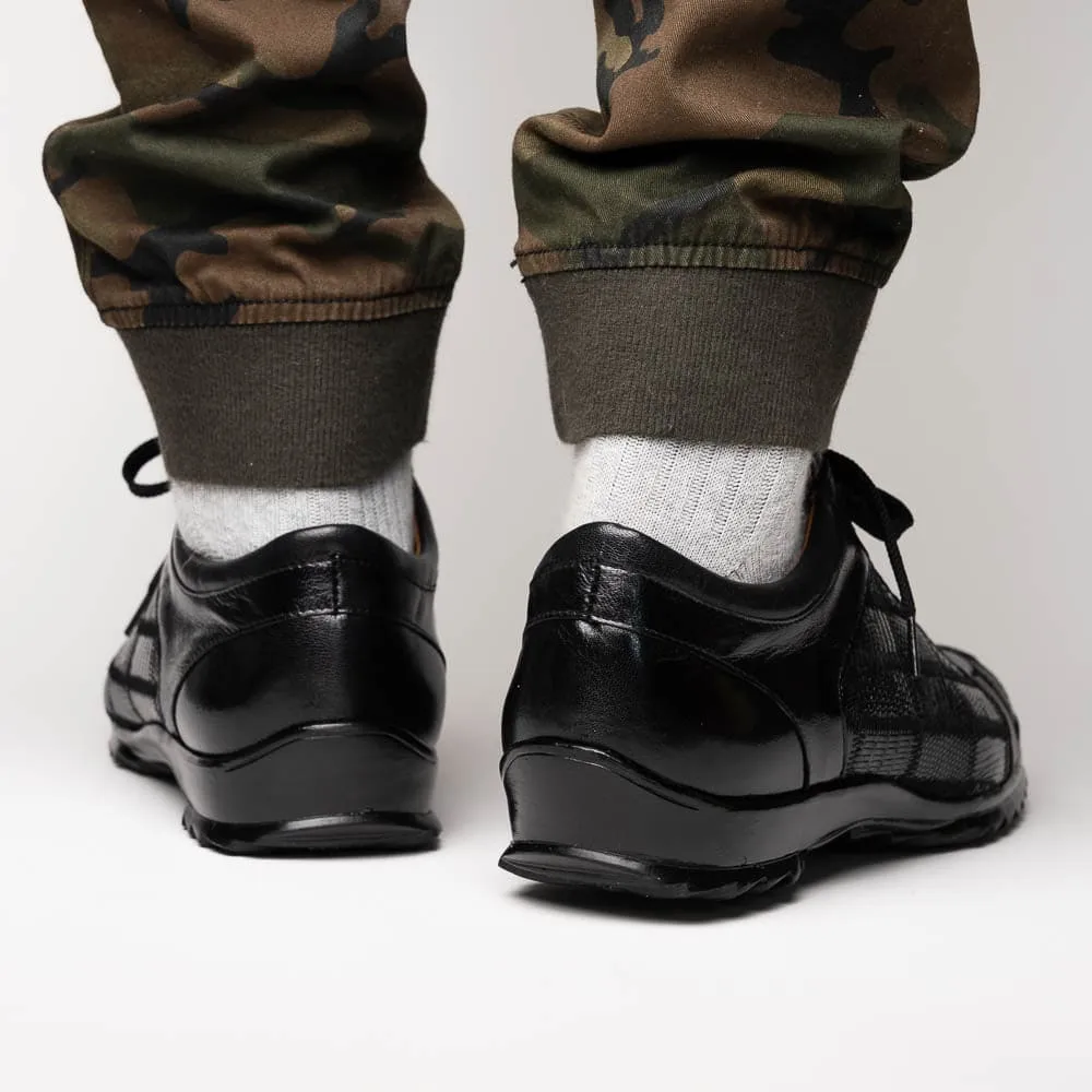 Marco Di Milano Bari Patchwork Lizard Sneakers in Black sold by Alberto Nardoni product image thumbnail 5