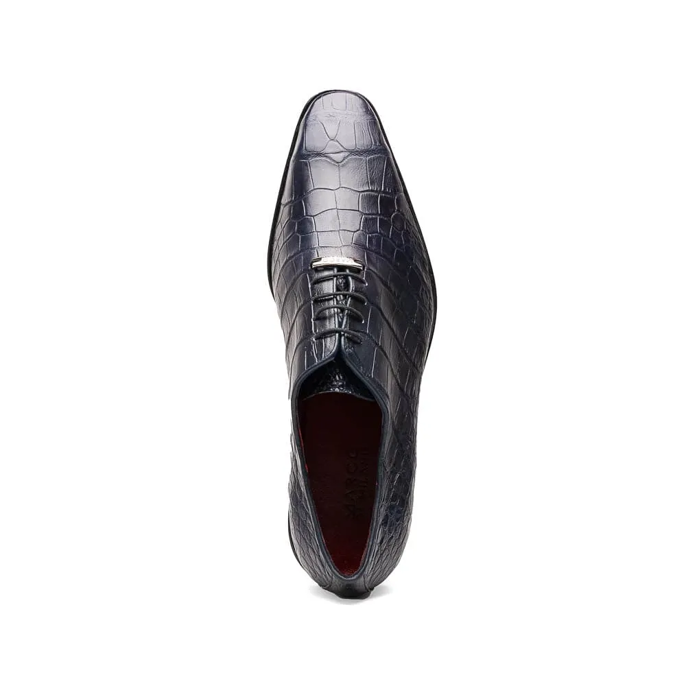 Marco Di Milano Bono Navy Alligator Wholecut Oxfords sold by Alberto Nardoni product image thumbnail 4