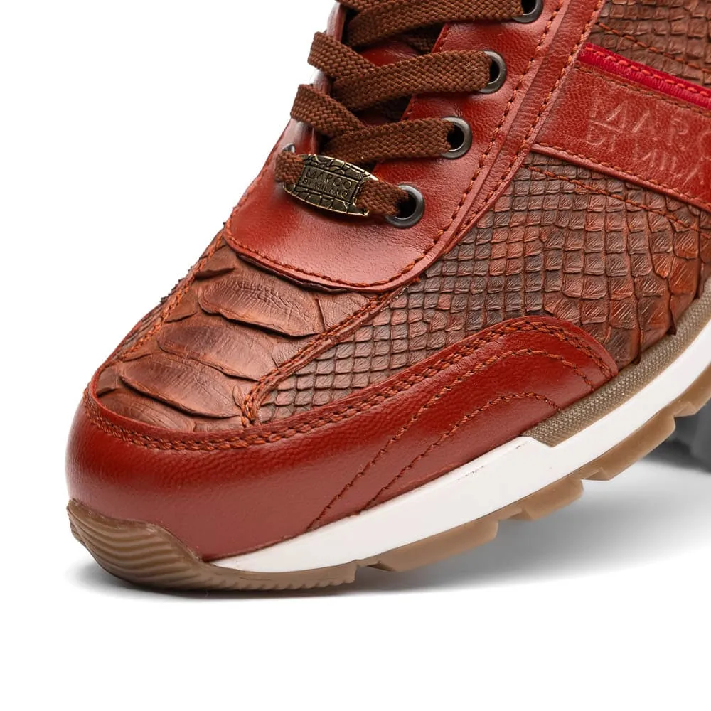 Marco Di Milano Brescia Antique Cognac Python & Calfskin Sneakers sold by Alberto Nardoni product image thumbnail 3