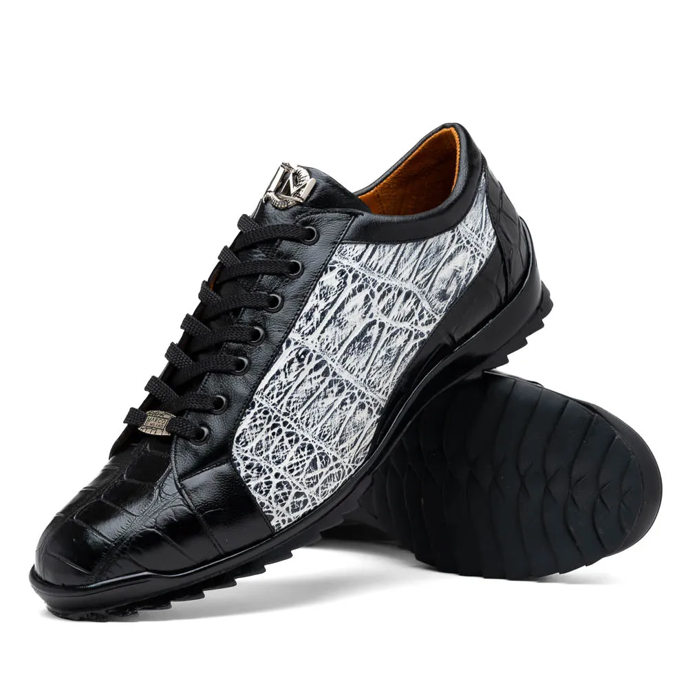 Marco Di Milano Cairo Black/White Alligator Sneakers sold by Alberto Nardoni product image thumbnail 2