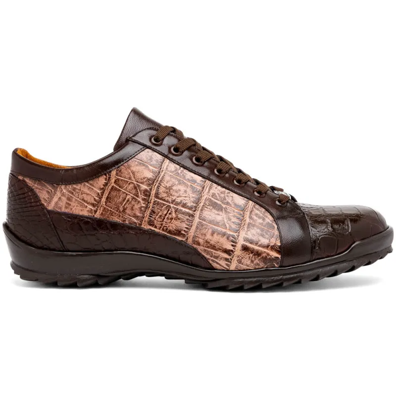 Marco Di Milano Cairo Brown / Orix Alligator Sneakers sold by Alberto Nardoni