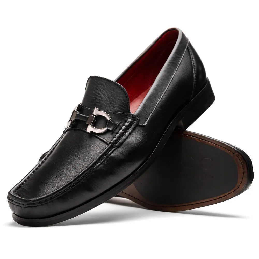 Marco Di Milano Cassarano Black Men's Calfskin Leather Loafers sold by Alberto Nardoni product image thumbnail 2
