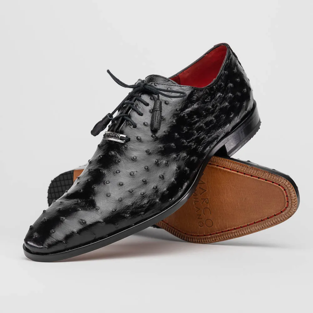 Marco Di Milano Criss Black Ostrich Quill Dress Shoe Oxfords sold by Alberto Nardoni product image thumbnail 2